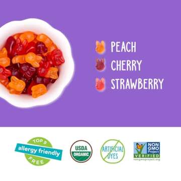 YumEarth Organic Gummy Fruits 4 oz - Vegan & Allergy Friendly