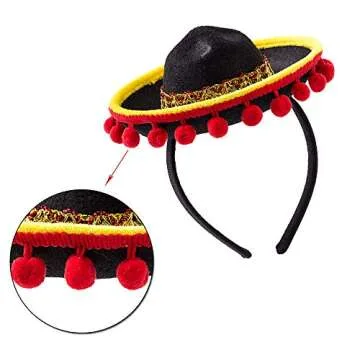 3-Pc Fiesta Hat Hairbands Set for Memorable Parties