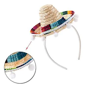 3-Pc Fiesta Hat Hairbands Set for Memorable Parties