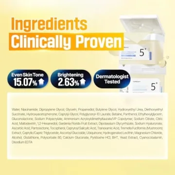 numbuzin No.5 Toner Pads | Vitamin-Niacinamide Concentrated Pad | Double-Sided Pad with Glutathione, Niacinamide, PHA & LHA | Exfoliation, Dark Spot, Hyperpigmentation Care | 70 Pads/6.08 fl. oz.