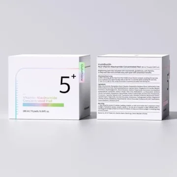 numbuzin No.5 Toner Pads | Vitamin-Niacinamide Concentrated Pad | Double-Sided Pad with Glutathione, Niacinamide, PHA & LHA | Exfoliation, Dark Spot, Hyperpigmentation Care | 70 Pads/6.08 fl. oz.