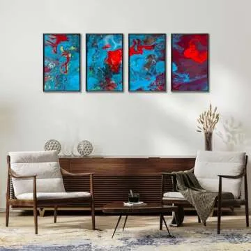 FrameWorks 11x14 Matted to 8x10 Picture Frame – Aluminum Frame w/Tempered Glass, Removable Mat for Photos, Posters, Art, Stylish Wall Frame for Home Decor, Gallery Walls, Office, Living Room - Black