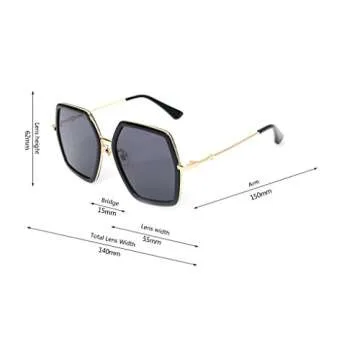 Stylish GAMT Oversized Sunglasses with UV400 Protection