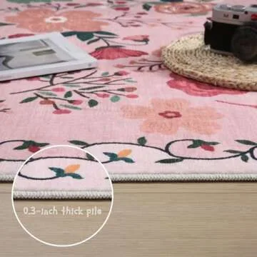 Rugcomf Washable Runner Rug for Hallways and Kitchens