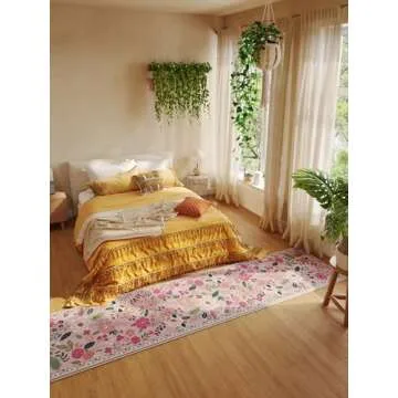 Rugcomf Washable Runner Rug for Hallways and Kitchens