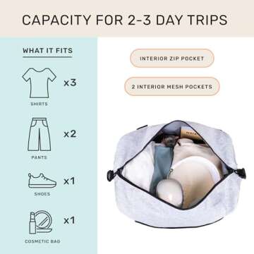 Jadyn Lola Travel Bag - Versatile Weekender/Duffel for All