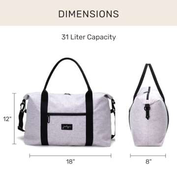 Jadyn Lola Weekender Duffel and Gym Tote for All