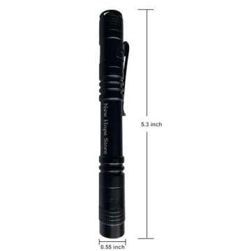 Pen Flashlight, Led Mini Penlight Super Bright Pocket Clip Pen Light Compact Flashlight for Inspection, Repair, Camping, About 1000 Lumens IPX5 Powered by 2*AAA Battery(not Included) Set 6pcs