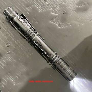 Pen Flashlight, Led Mini Penlight Super Bright Pocket Clip Pen Light Compact Flashlight for Inspection, Repair, Camping, About 1000 Lumens IPX5 Powered by 2*AAA Battery(not Included) Set 6pcs