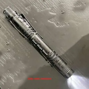 Pen Flashlight, Led Mini Penlight Super Bright Pocket Clip Pen Light Compact Flashlight for Inspection, Repair, Camping, About 1000 Lumens IPX5 Powered by 2*AAA Battery(not Included) Set 6pcs