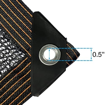 winemana 40% Black Shade Cloth for Outdoor Sun Protection