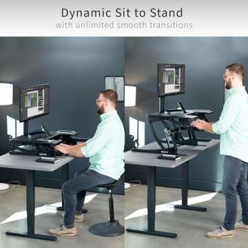 VIVO 32" Height Adjustable Stand Up Desk Converter