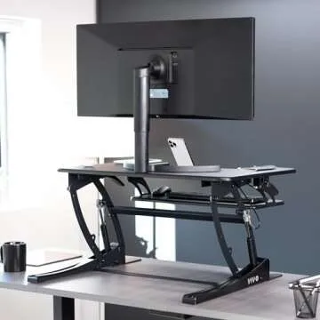 VIVO 32" Height Adjustable Stand Up Desk Converter