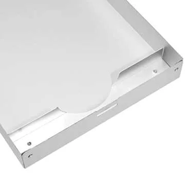 Amazon Basics Aluminum Storage Clipboard, Two-Tier, Standard Clip, 14" x 9", Silver