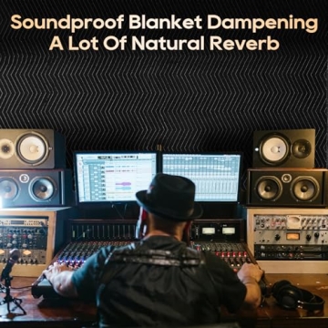 Sound Dampening Acoustic Blanket - 80" x 72" Size