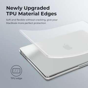 BlueSwan Anti-Cracking Hard Shell Case for MacBook Pro 14-inch