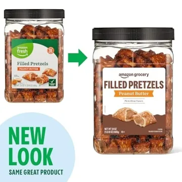 Peanut Butter Filled Pretzels by Amazon Grocery