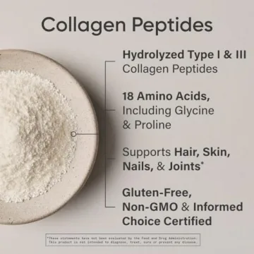 Sports Research Collagen Peptides for Women & Men - Hydrolyzed Type 1 & 3 Collagen Powder Protein Supplement for Healthy Skin, Nails, Bones & Joints - Easy Mixing Vital Nutrients & Proteins