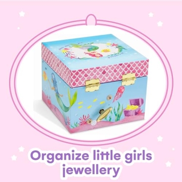 Magical Mermaid Musical Jewelry Box for Girls