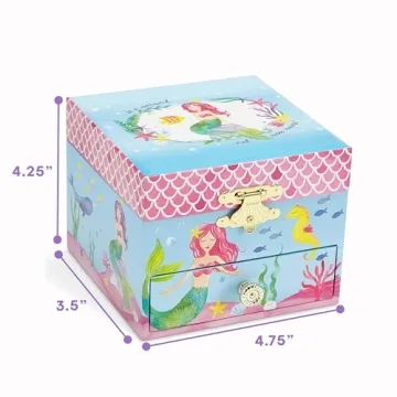 Magical Mermaid Musical Jewelry Box for Girls