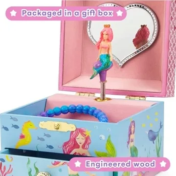 Magical Mermaid Musical Jewelry Box for Girls