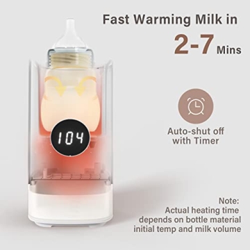 Fast, 5-in-1 Baby Bottle Warmer with Safety Features