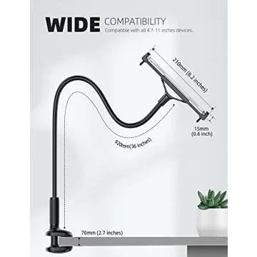 Lamicall Gooseneck Tablet Holder - Ideal for Any Bed