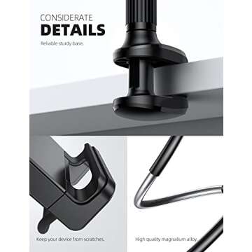 Lamicall Gooseneck Tablet Holder - Ideal for Any Bed