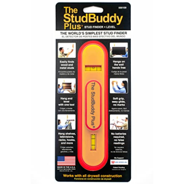 StudBuddy Plus Magnetic Stud Finder with Level USA Made