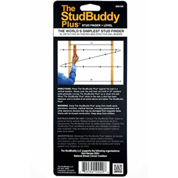StudBuddy Plus Magnetic Stud Finder with Level USA Made