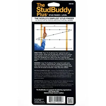StudBuddy Plus Magnetic Stud Finder with Level USA Made