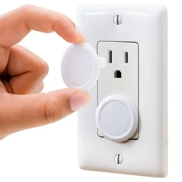 Outlet Covers Baby Proofing (50 Pack) Safe & Secure Electric Plug Protectors | Sturdy Childproof Soc...
