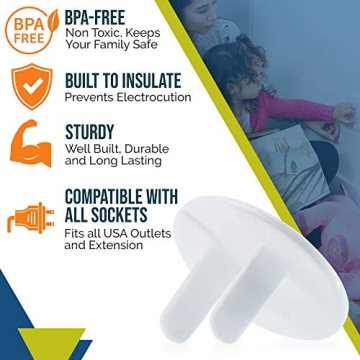 Baby Proof Outlet Covers (50 Pack) | Child Safety Protectors