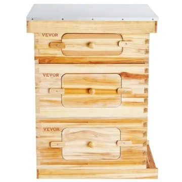 VEVOR Bee Hive Starter Kit with Transparent Acrylic Windows