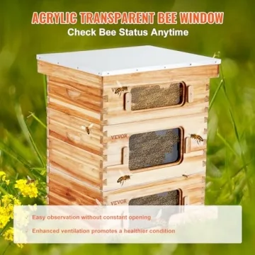 VEVOR Bee Hive Starter Kit with Transparent Acrylic Windows