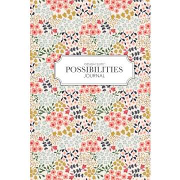 White Blooms Design Suite Possibilities Notebook: 114 page Bucket List and Inspirational Notebook