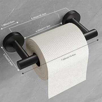 Fixwal Toilet Paper Holder Wall Mount