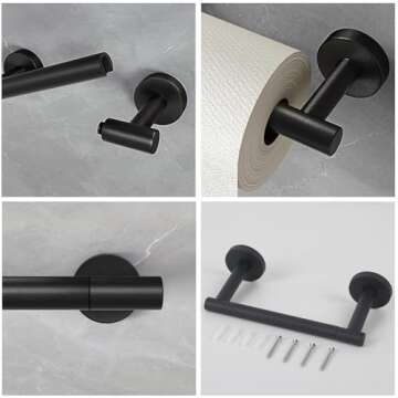 Fixwal Toilet Paper Holder Wall Mount