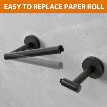 Fixwal Toilet Paper Holder Wall Mount