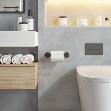 Fixwal Toilet Paper Holder Wall Mount