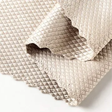 10PCS Fish Scale Microfiber Polishing Cleaning Cloth Glass Scrubbing Cloth Reusable Wave Pattern Fish Scale Cloth Rag Without Leaving Marks for Cleaning Mirror Glass Screen