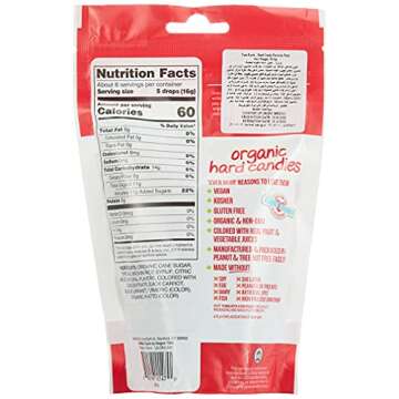 Yummy Earth Organic Candy Drops Freshest Fruit, 3.3 Ounce