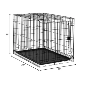 Foldable Metal Wire Dog Crate for Small Pets