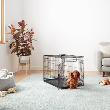 Foldable Metal Wire Dog Crate for Small Pets