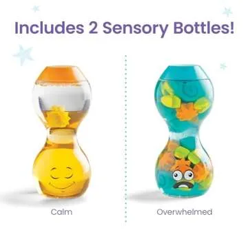 hand2mind Express Your Feelings Sensory Bottles- Opposite Emotions, Toddler Sensory Toys, Quiet Fidget Toys, Play Therapy Toys, Calm Down Corner Supplies, Calming Corner, Social Emotional Learning