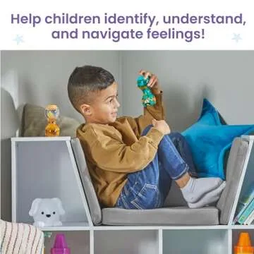 hand2mind Express Your Feelings Sensory Bottles- Opposite Emotions, Toddler Sensory Toys, Quiet Fidget Toys, Play Therapy Toys, Calm Down Corner Supplies, Calming Corner, Social Emotional Learning