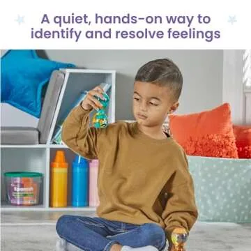 hand2mind Express Your Feelings Sensory Bottles- Opposite Emotions, Toddler Sensory Toys, Quiet Fidget Toys, Play Therapy Toys, Calm Down Corner Supplies, Calming Corner, Social Emotional Learning