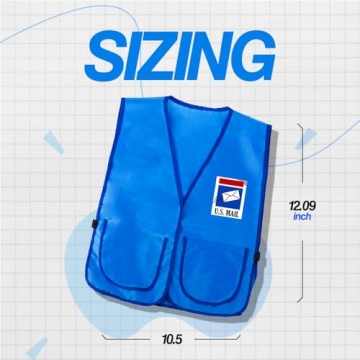 Tigerdoe Mailman Costume for Kids - Dress Up Set