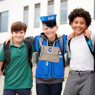 Tigerdoe Mailman Costume for Kids - Dress Up Set