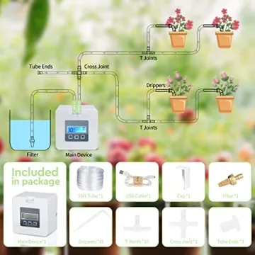 Automatic Drip Irrigation Kit for 15 Indoor Plants